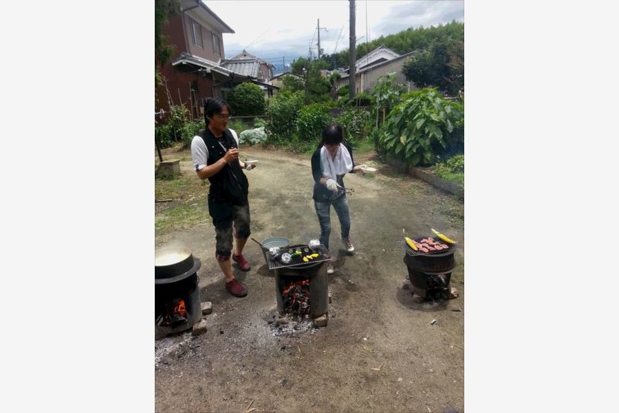 「恒例の破竹採り